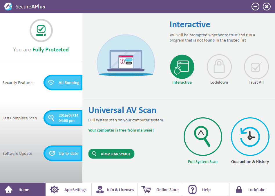 SecureAPlus Main Console