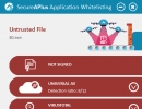 SecureAPlus Application Whitelisting Notification
