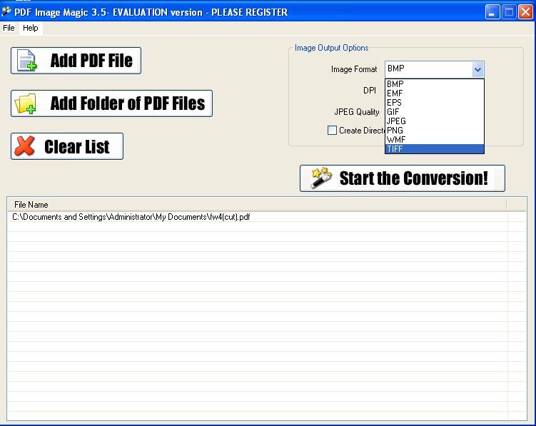 Output formats