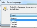 Setup language