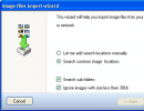 Image file import wizard window