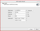 specify output settings