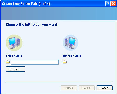 Create new folder pair