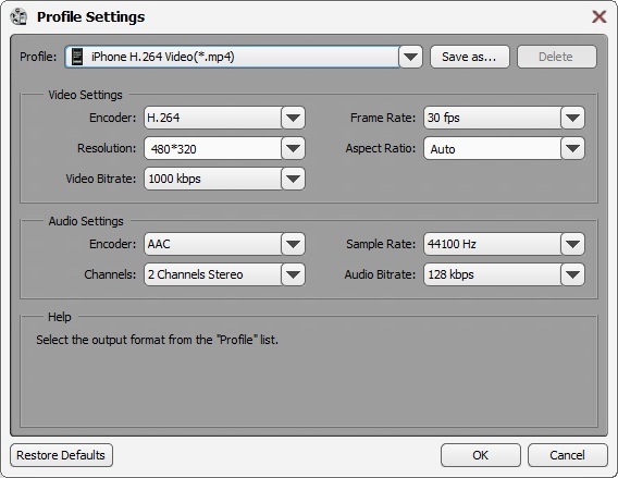 Profile Settings