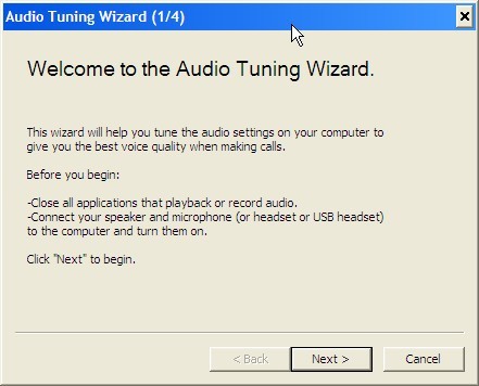 Audio Tunning