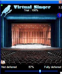 Virtual singer panel 