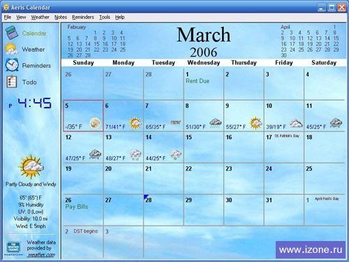 Aeris Calendar