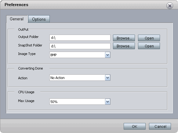 Preferences Window