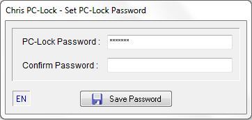 PC lock password
