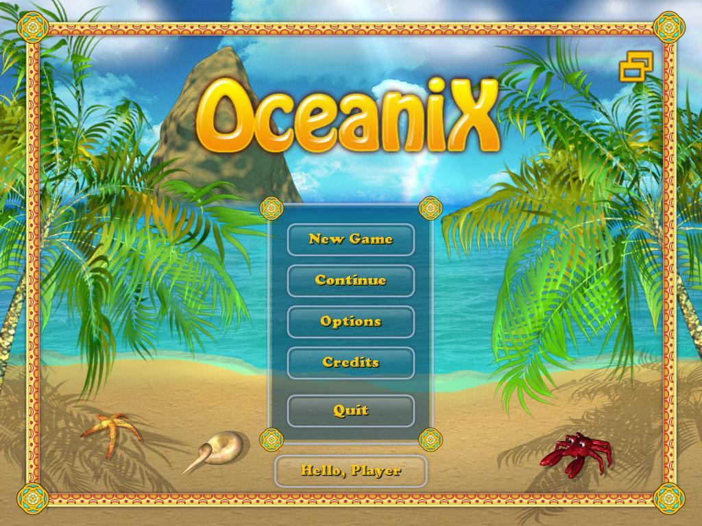 Main menu