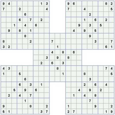 Samurai Sudoku - Easy