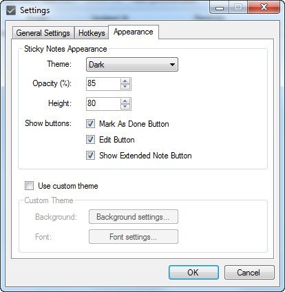 Appearance Settings