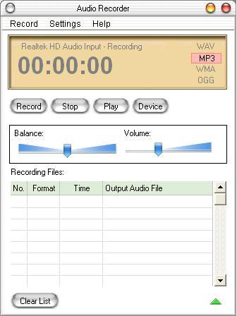 Audio recorder