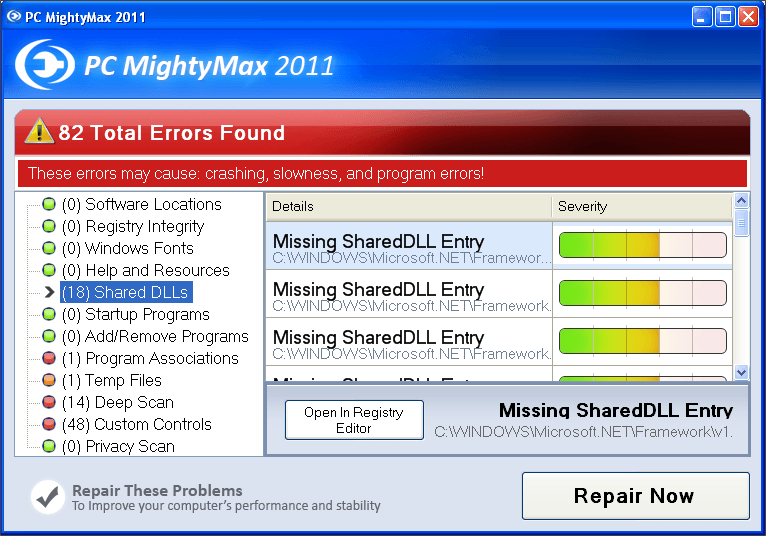 Initial Error Report