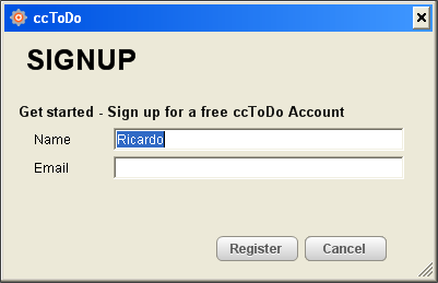 Sign-up Screen