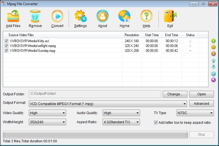 MPEG File Converter Tool