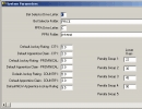 System parameters screen