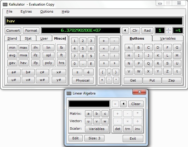 Algebra calculator