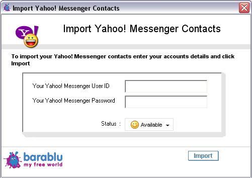 Importing Yahoo Contacts