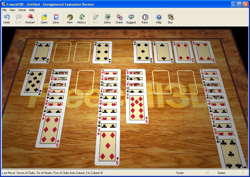 Playing FreeCell