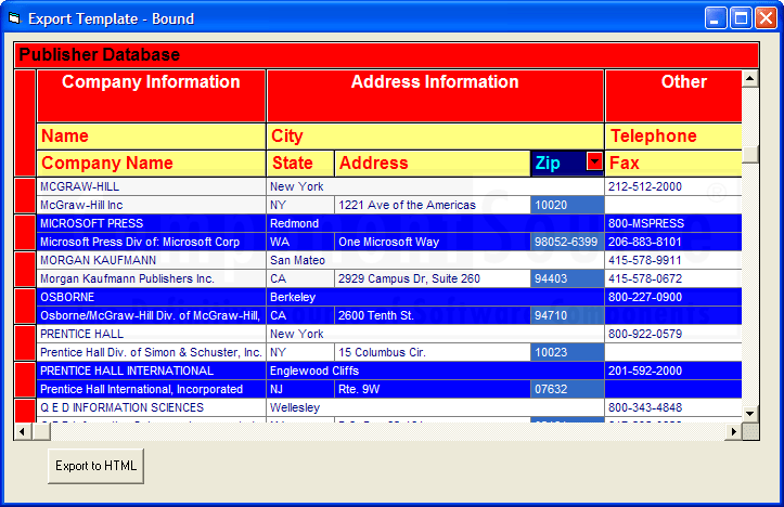 Data DropDown