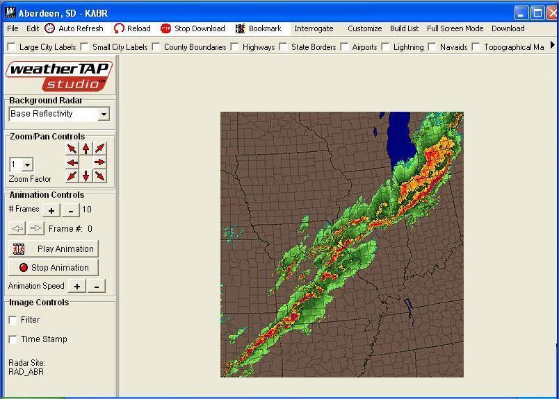 Image from NEXRAD sites