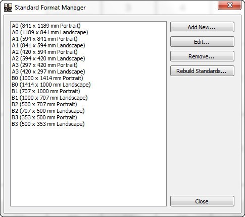 Standard Format Manager