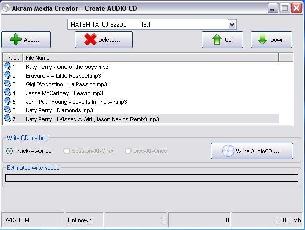 Create Audio CD