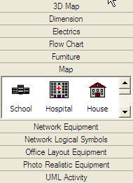 Menu of predefined blocks