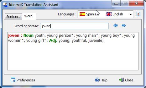 Word and phrase translator