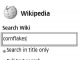 Wikipedia widget