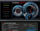 This window shows a graphic representation of your speed and the details of the processor.