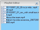 Playlist editor