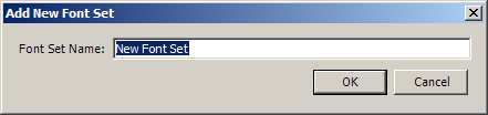Adding a new font set