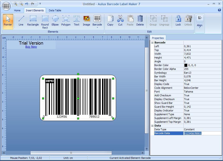 Using Barcode Template