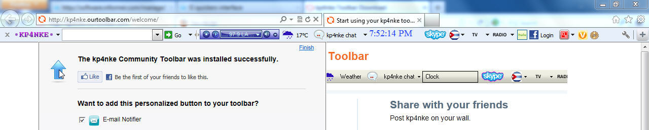 Toolbar view