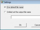 Output File Name Settings