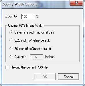 Zoom and Width Options