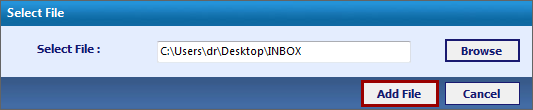 Select MBOX File