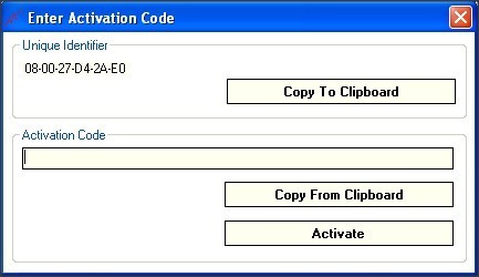 Program Activation Window