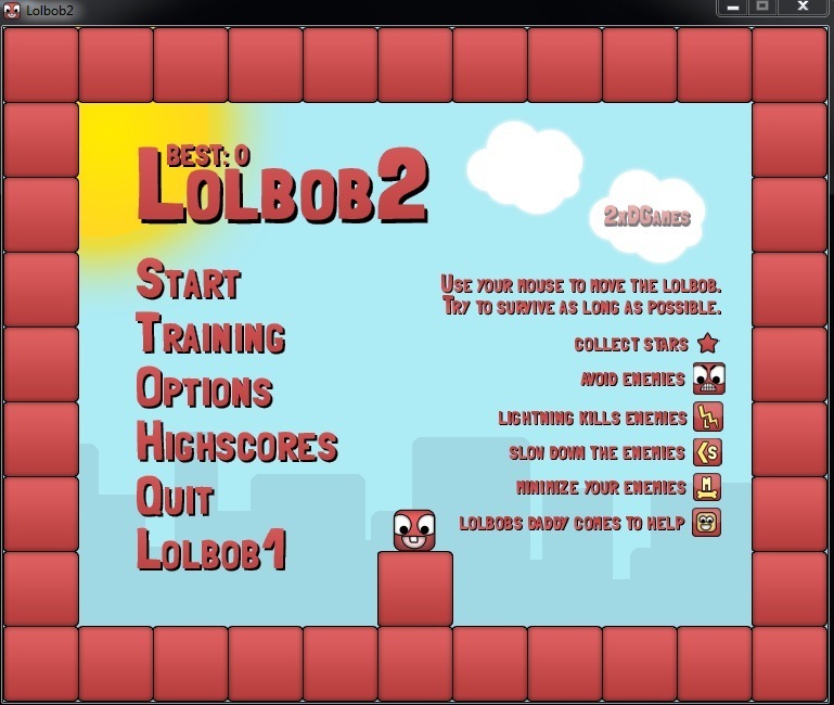 Main menu