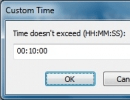 Custom Time window