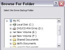 Select a folder for the backup