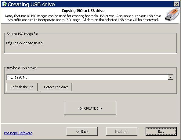 Creation of a Bootable USB Disk