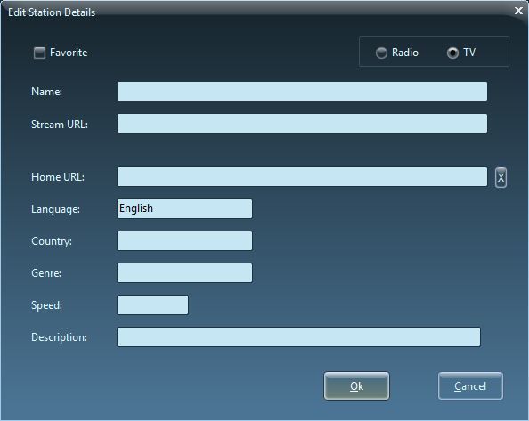 Adding a new radio or TV station