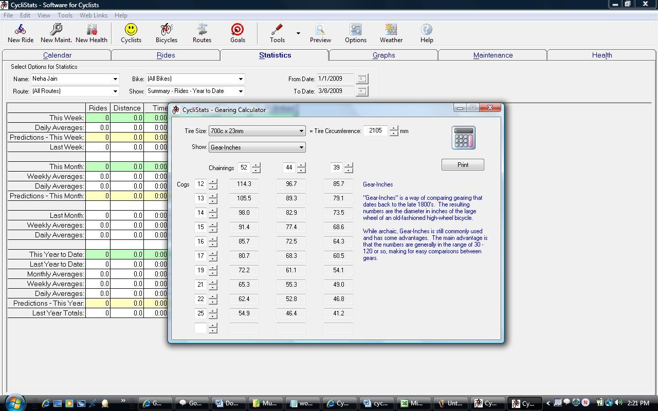 Gearing Calculator