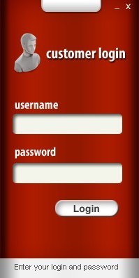 Login window