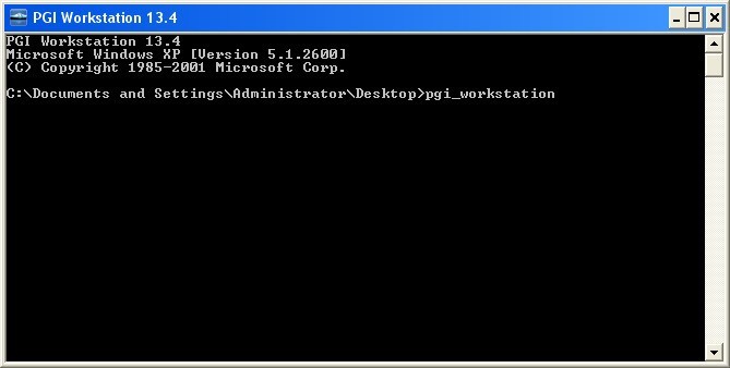 Pgi Command Window