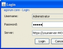 Server Login Window