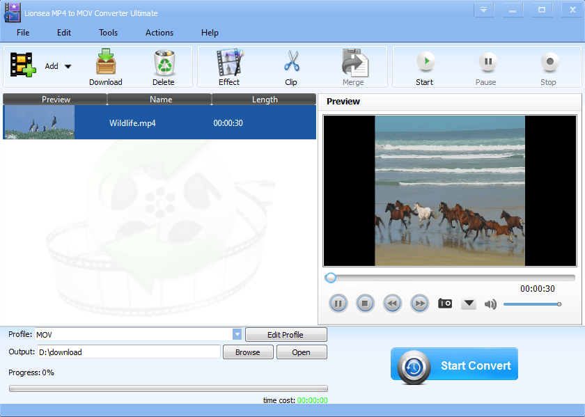 MP4 to MOV Converter is famous video files converter. 